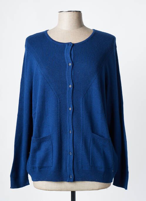 Gilet manches longues bleu DIANE LAURY pour femme