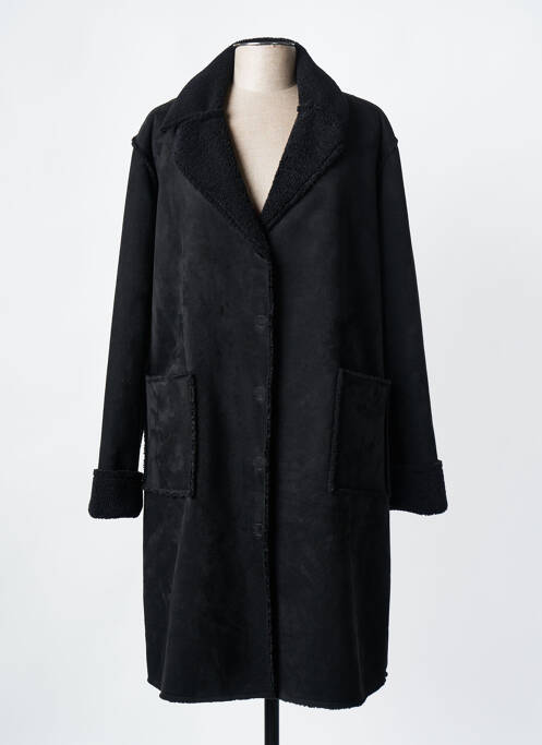 Manteau long noir SIGNE NATURE pour femme