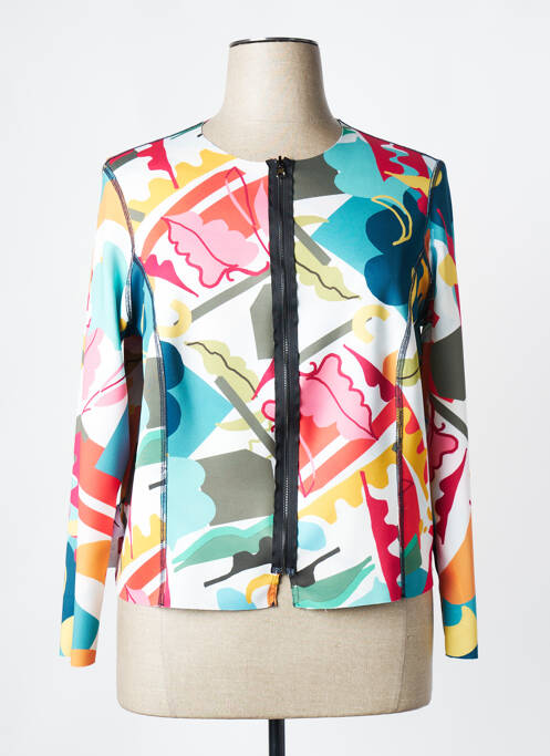 Veste casual bleu FRANCE RIVOIRE pour femme