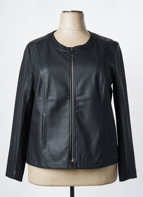 Veste simili cuir noir DIANE LAURY pour femme