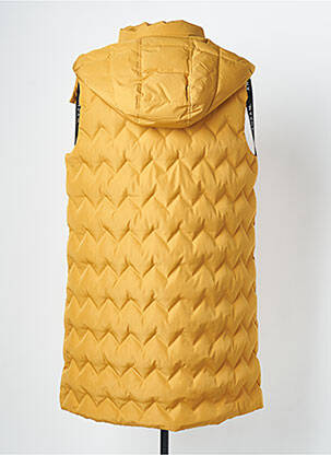 Doudoune poches a capuche jaune ANDAM femme