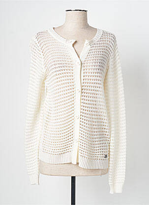 Gilet manches longues coupe cintrée blanc WNT COLLECTION femme