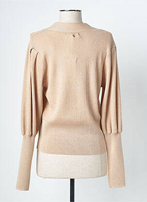 Gilet manches longues stretch beige TRAMONTANA femme