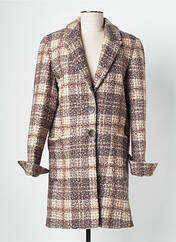 Manteau long marron SIGNE NATURE pour femme seconde vue