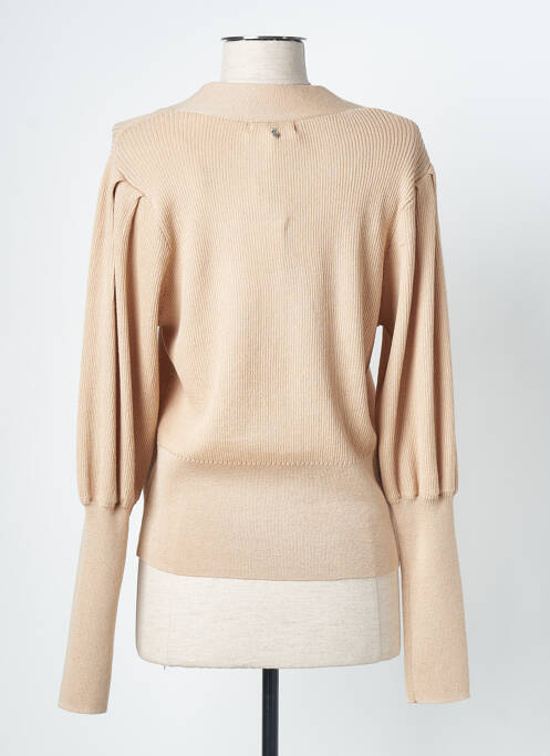 Gilet manches longues beige TRAMONTANA pour femme