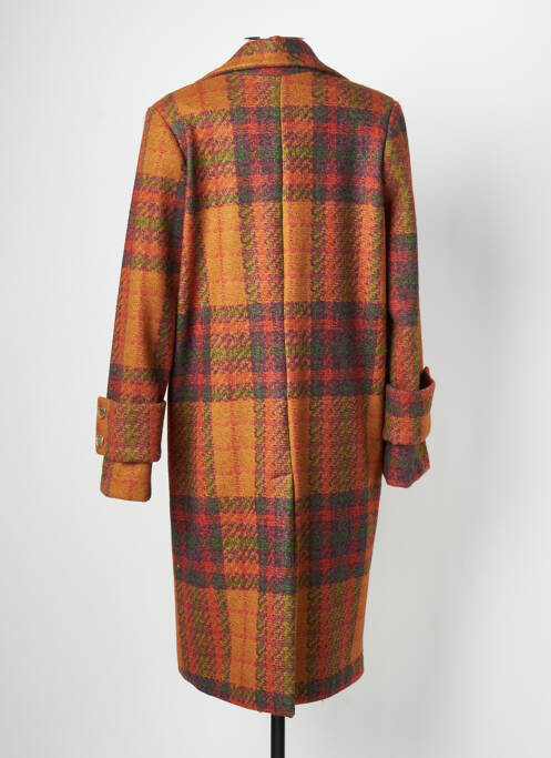 Manteau long orange KOCCA pour femme