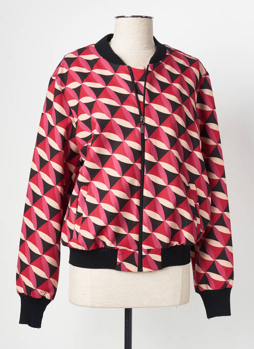 Veste casual rouge ESTEL COLLECTION pour femme