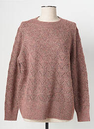 Pull tissage chiné manches longues rose MOLLY BRACKEN femme