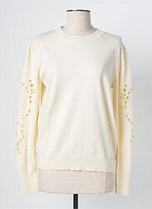 Pull stretch manches longues beige TRAMONTANA femme