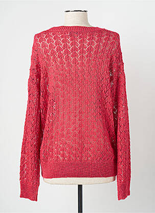 Pull maille ajourée manches longues rouge MOLLY BRACKEN femme