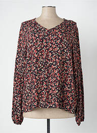 Blouse manches longues manches longues noir SIGNE NATURE femme