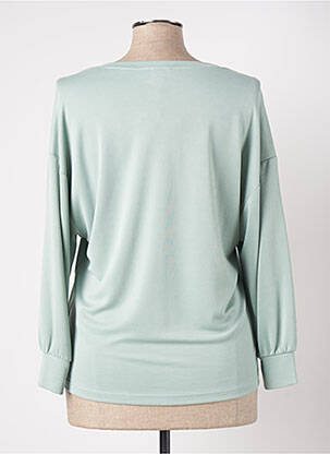 T-shirt manches 3/4 manches 3/4 vert PAZ TORRAS femme