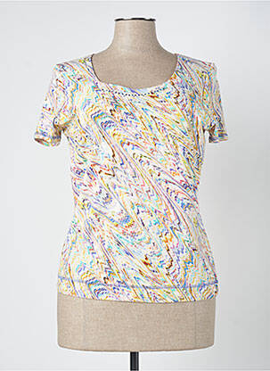 T-shirt imprimé fantaisie manches courtes beige GEVANA femme