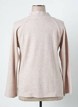 Pull col roulé coupe droite manches longues marron PAZ TORRAS femme