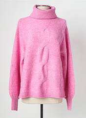 Pull col roulé rose WNT COLLECTION pour femme seconde vue