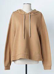 Sweat-shirt à capuche marron SIGNE NATURE pour femme seconde vue