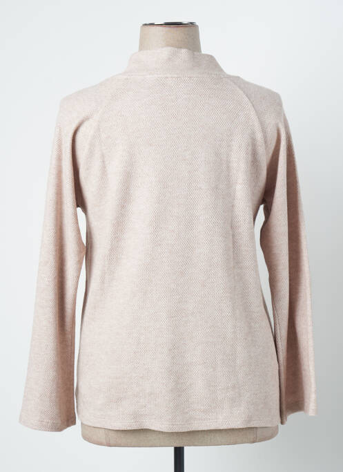 Pull col roulé marron PAZ TORRAS pour femme