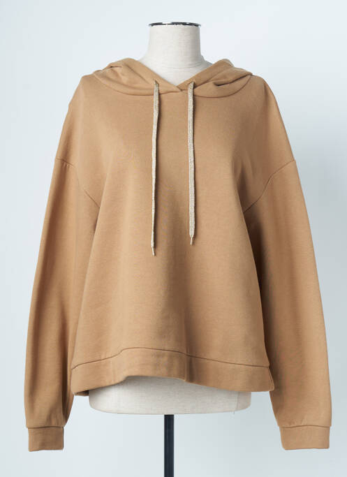 Sweat-shirt à capuche marron SIGNE NATURE pour femme
