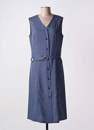 Robe mi-longue sans manche sans manche bleu VALMODE femme