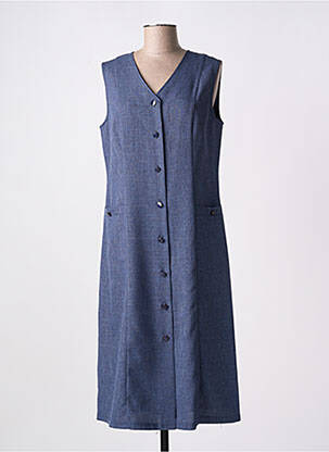 Robe mi-longue sans manche sans manche bleu VALMODE femme