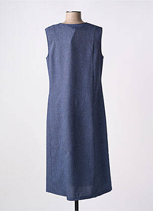 Robe mi-longue sans manche sans manche bleu VALMODE femme