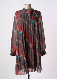 Robe courte manches longues manches longues rouge MOLLY BRACKEN femme