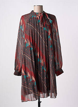 Robe courte manches longues manches longues rouge MOLLY BRACKEN femme