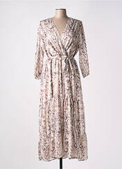 Robe longue beige ANDAMIO pour femme seconde vue