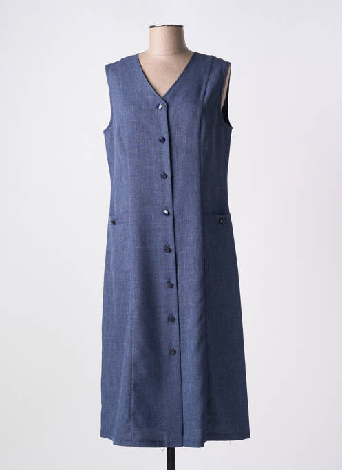 Robe mi-longue sans manche sans manche bleu VALMODE femme
