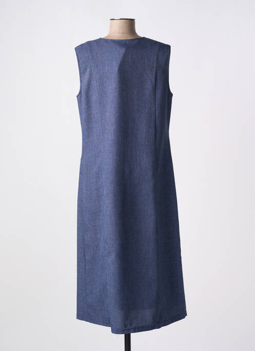 Robe mi-longue sans manche sans manche bleu VALMODE femme