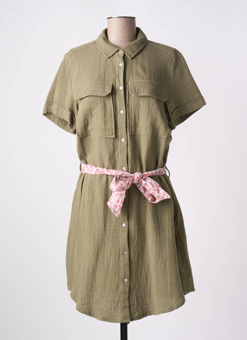 Robe courte vert C'EST BEAU LA VIE pour femme