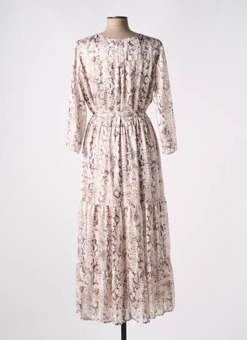 Robe longue beige ANDAMIO pour femme