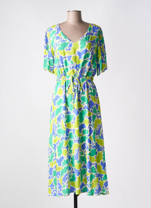 Robe longue vert SIGNE NATURE pour femme