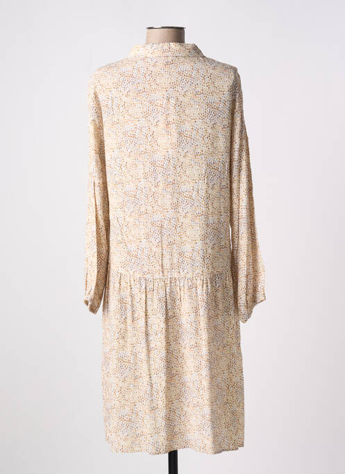 Robe mi-longue beige SIGNE NATURE pour femme