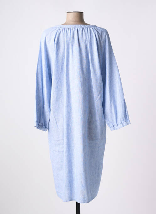Robe mi-longue bleu SIGNE NATURE pour femme