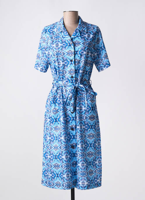 Robe mi-longue bleu VALMODE pour femme