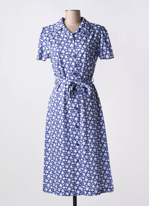Robe mi-longue bleu VALMODE pour femme