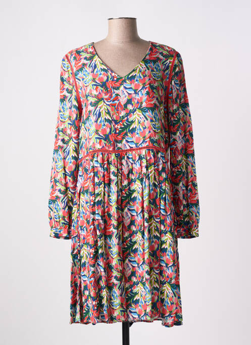 Robe mi-longue rose C'EST BEAU LA VIE pour femme