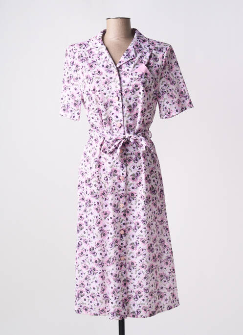 Robe mi-longue rose VALMODE pour femme