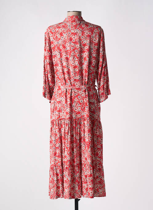 Robe mi-longue rouge ANDAM pour femme
