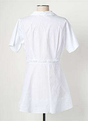 Chemisier manches courtes manches courtes blanc ANA SOUSA femme