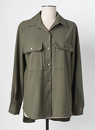 Chemisier coupe cintrée manches longues vert KOCCA femme