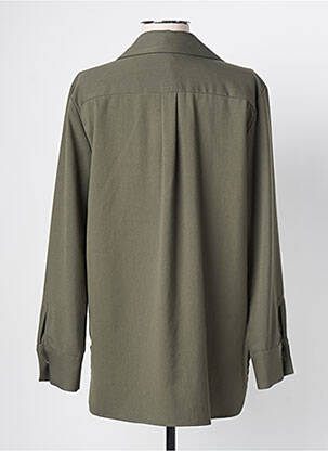 Chemisier coupe cintrée manches longues vert KOCCA femme