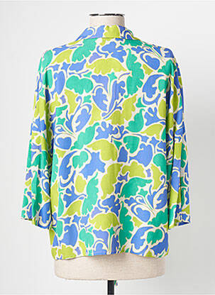 Chemisier coupe cintrée manches 3/4 bleu SIGNE NATURE femme