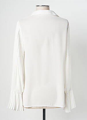 Chemisier coupe cintrée manches longues blanc KOCCA femme