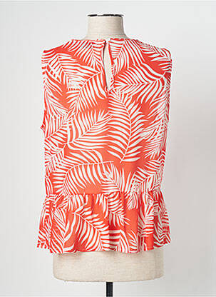 Blouse imprimé fleurs sans manche rouge MOLLY BRACKEN femme