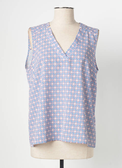 Top bleu SIGNE NATURE pour femme