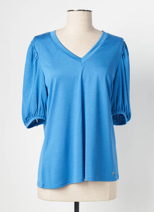 T-shirt bleu MARBLE pour femme