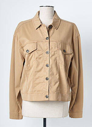 Veste casual col chemisier marron TRAMONTANA femme