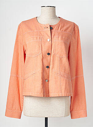 Veste casual col rond orange DIANE LAURY femme